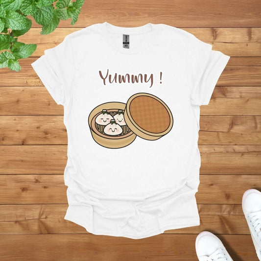 Yummy Dumplings Family T-Shirt for Food Lovers Unisex Cotton Adult T-Shirt