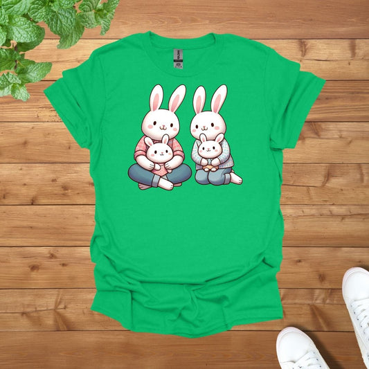 Bunny Family Unisex Adult T-Shirt