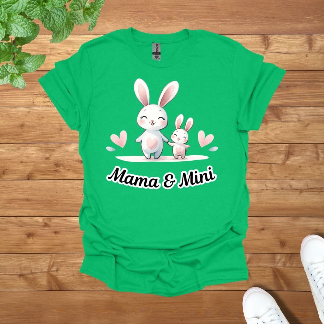 Mama & Mini Sweet Bunny Pair Unisex Adult T-Shirt