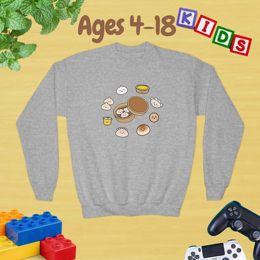 Dim Sum Family Age 4-18 Kids Sweatshirt