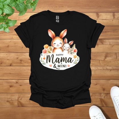 Mama & Mini Adorable Rabbits Unisex Adult T-Shirt