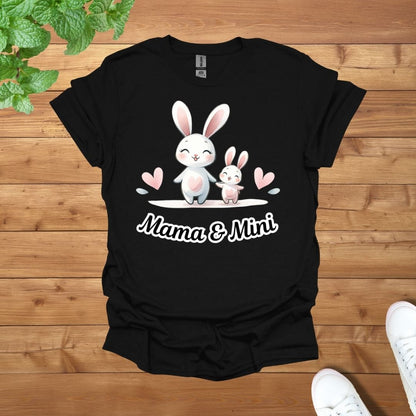 Mama & Mini Sweet Bunny Pair Unisex Adult T-Shirt