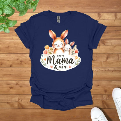 Mama & Mini Adorable Rabbits Unisex Adult T-Shirt