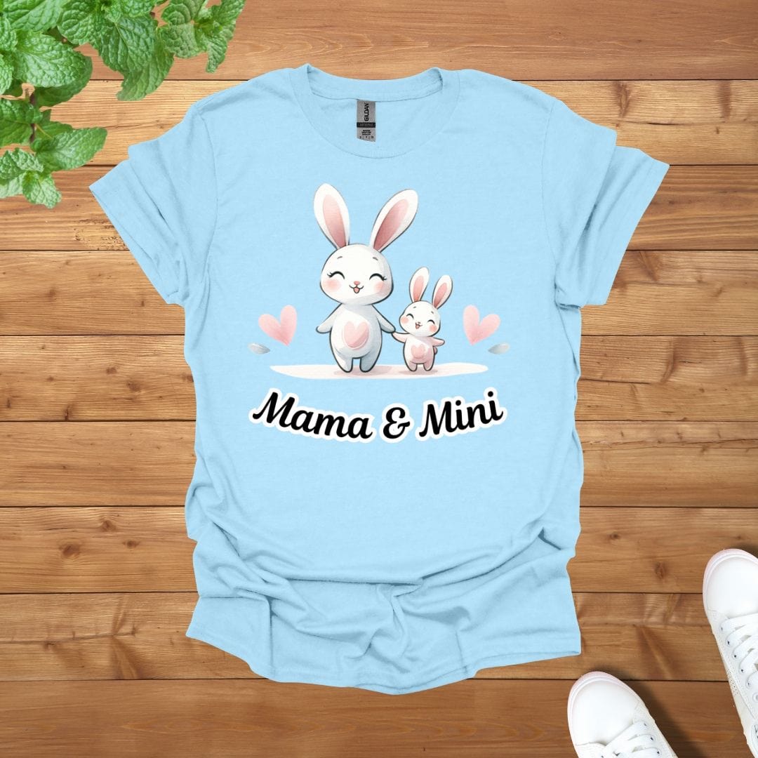 Mama & Mini Sweet Bunny Pair Unisex Adult T-Shirt