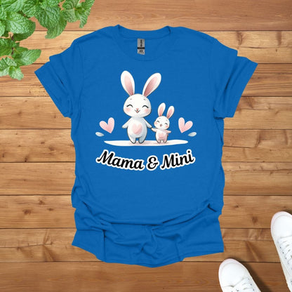 Mama & Mini Sweet Bunny Pair Unisex Adult T-Shirt