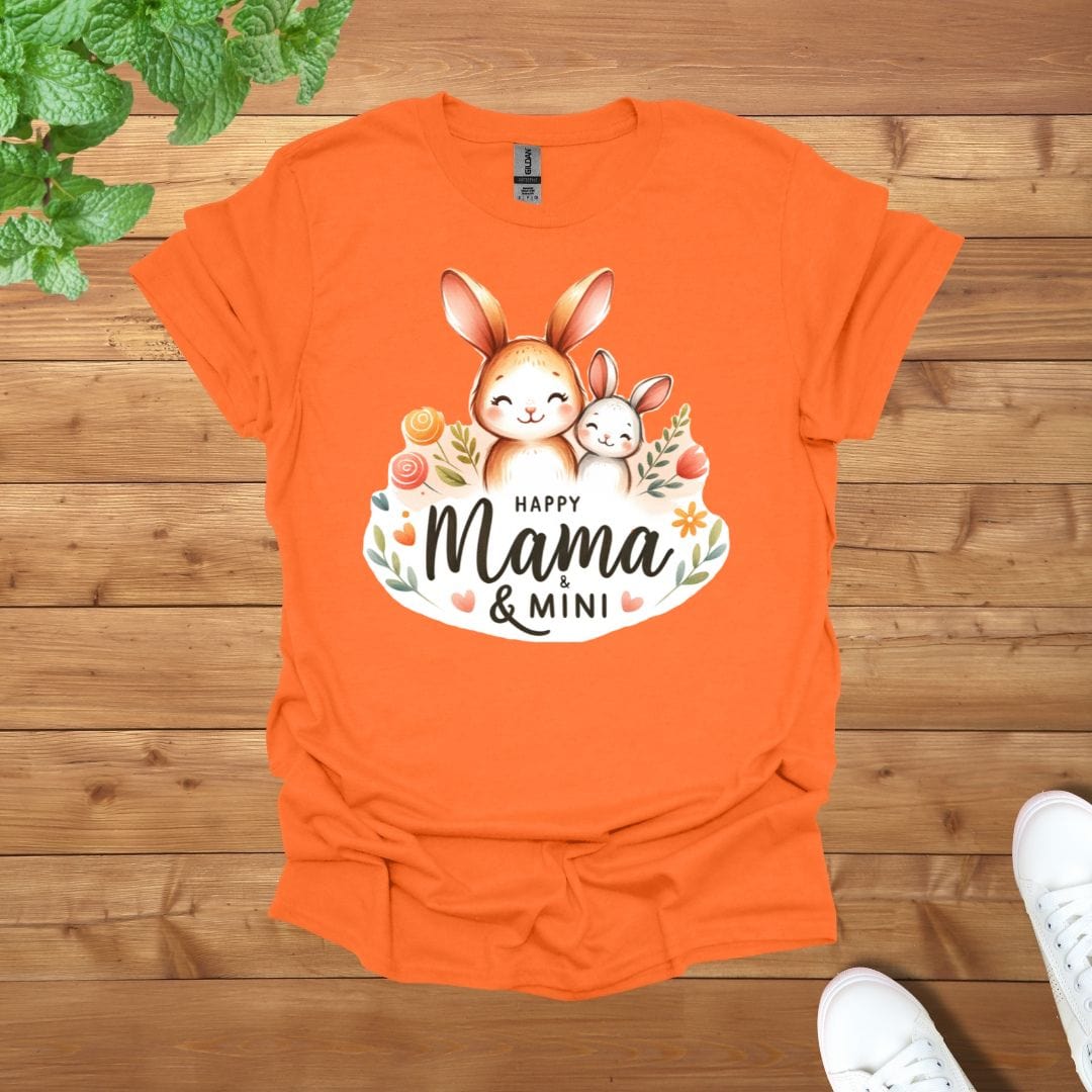 Mama & Mini Adorable Rabbits Unisex Adult T-Shirt