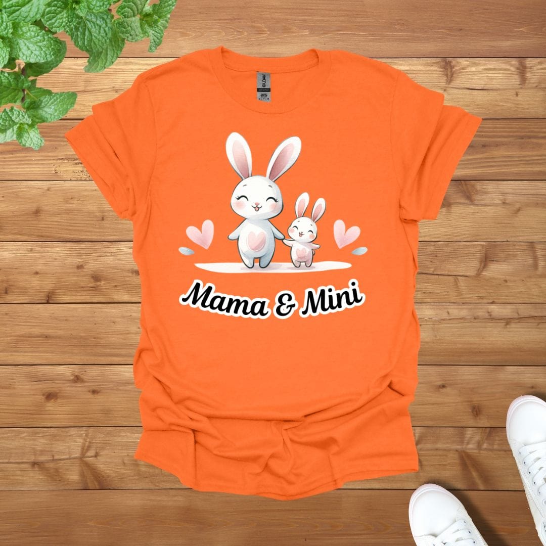 Mama & Mini Sweet Bunny Pair Unisex Adult T-Shirt